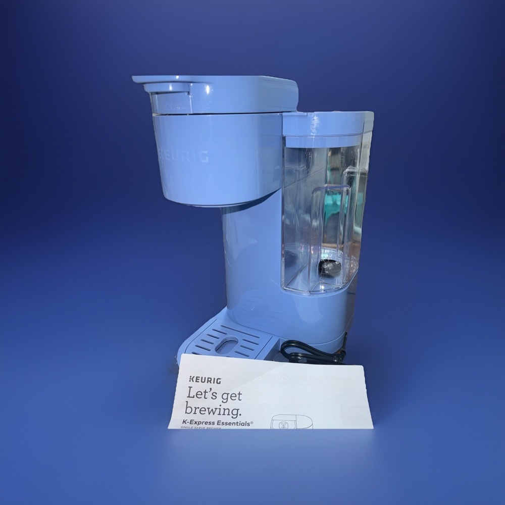 Keurig K Express Essentials Blue Bell Water Reservoir 6-8-10 Oz New W/Book